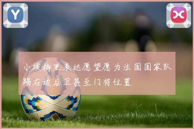 小埃梅里表达愿望愿为法国国家队踢右边后卫甚至门将位置